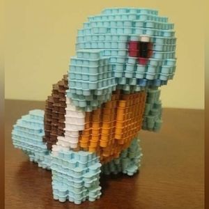 3D Perler Bead Squirtle [Pokémon]